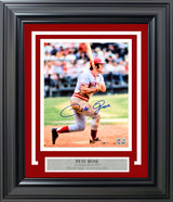 Pete Rose Autographed Framed 8x10 Photo Cincinnati Reds PR Holo Stock #254306