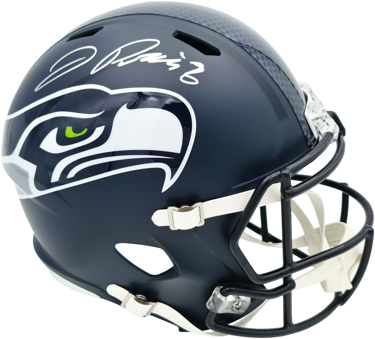 Jadarian Price Autographed Seattle Seahawks Blue Full Size Speed Replica Helmet Beckett BAS Witness Stock #268012