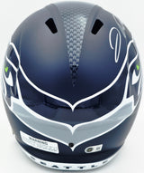 Jadarian Price Autographed Seattle Seahawks Blue Full Size Speed Replica Helmet Beckett BAS Witness Stock #268012