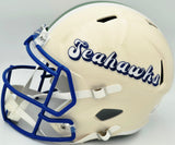 Jadarian Price Autographed Seattle Seahawks Cream Retro Full Size Speed Replica Helmet Beckett BAS Witness Stock #268014