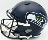 Nick Emmanwori Autographed Seattle Seahawks Blue Full Size Speed Replica Helmet Beckett BAS Witness Stock #268015