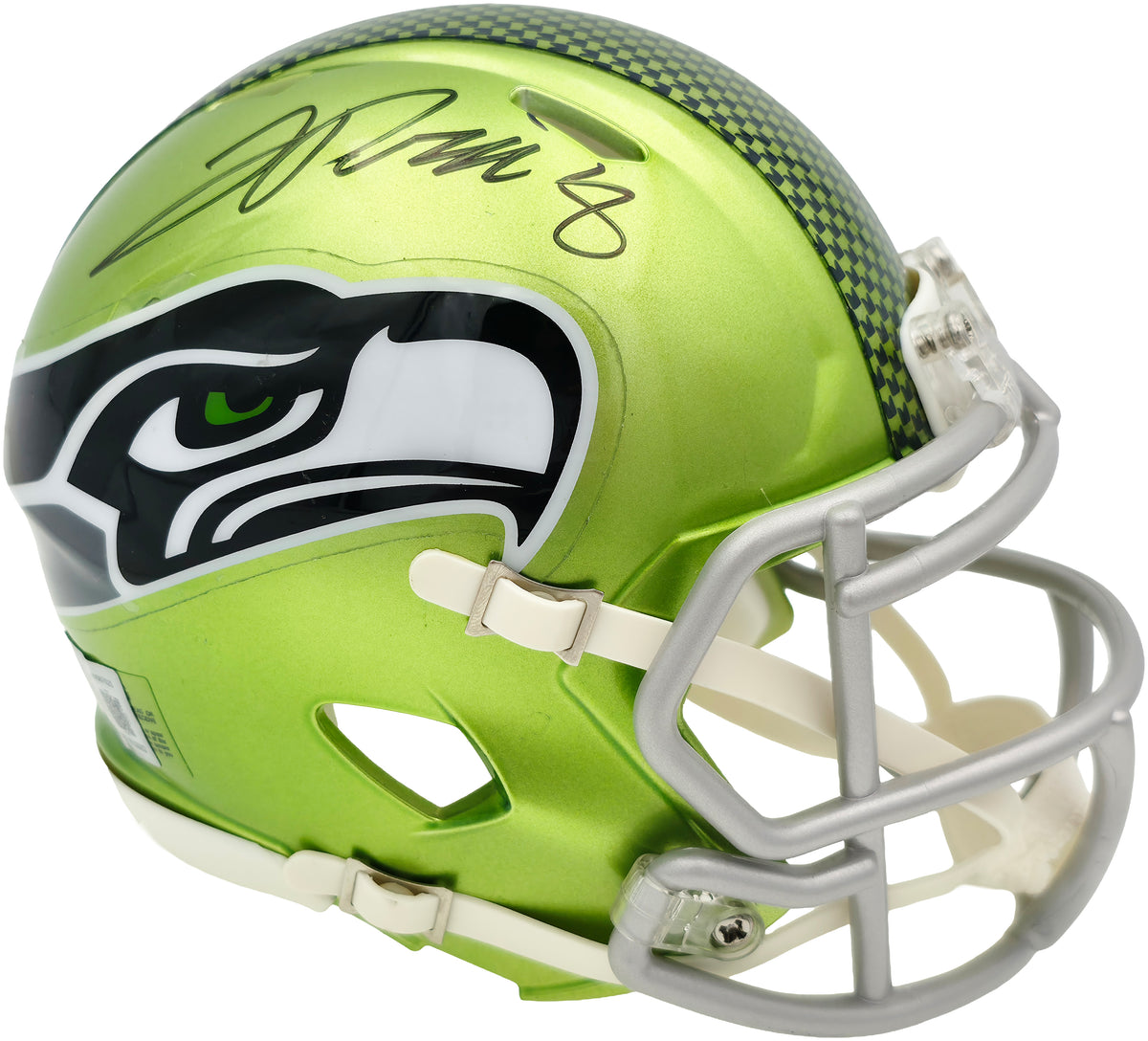 Jadarian Price Autographed Seattle Seahawks Flash Green Speed Mini Helmet Beckett BAS Witness Stock #268032