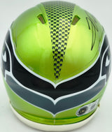 Jadarian Price Autographed Seattle Seahawks Flash Green Speed Mini Helmet Beckett BAS Witness Stock #268032
