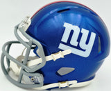 Jason Pierre-Paul Autographed New York Giants Blue Speed Mini Helmet JSA Witness Stock #268041