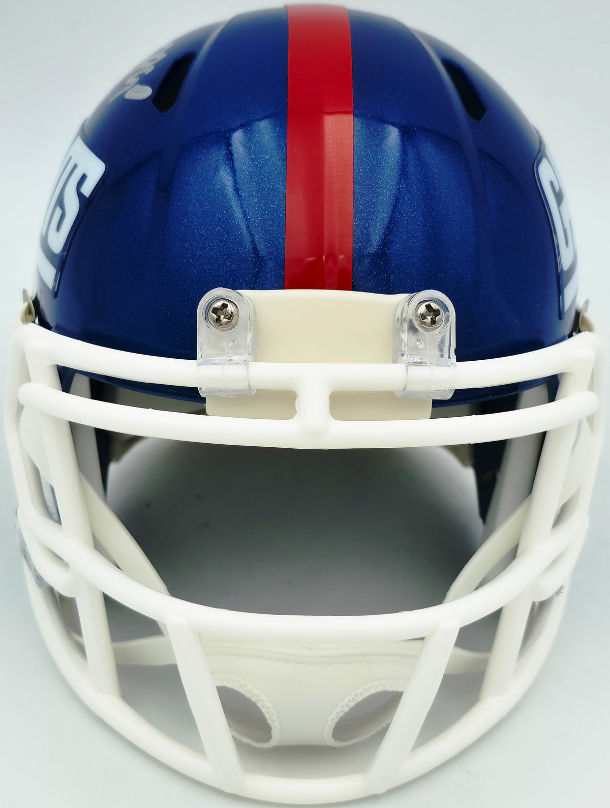 Jason Pierre-Paul Autographed New York Giants Blue Color Rush Speed Mini Helmet JSA Witness Stock #268042