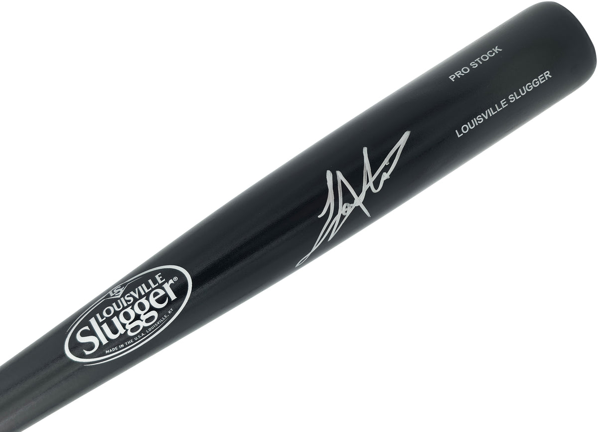 Lazaro Montes Autographed Black Louisville Slugger Pro Stock Bat Seattle Mariners MCS Holo Stock #268003