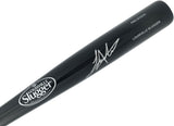 Lazaro Montes Autographed Black Louisville Slugger Pro Stock Bat Seattle Mariners MCS Holo Stock #268003