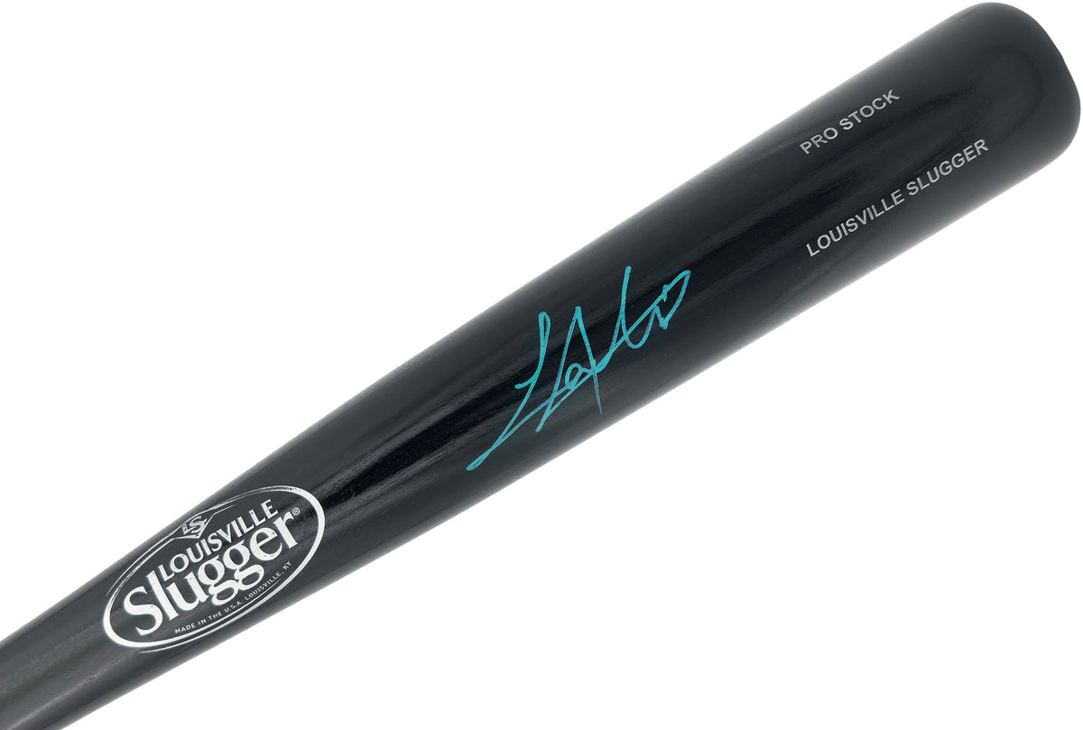 Lazaro Montes Autographed Black Louisville Slugger Pro Stock Bat Seattle Mariners MCS Holo Stock #268004