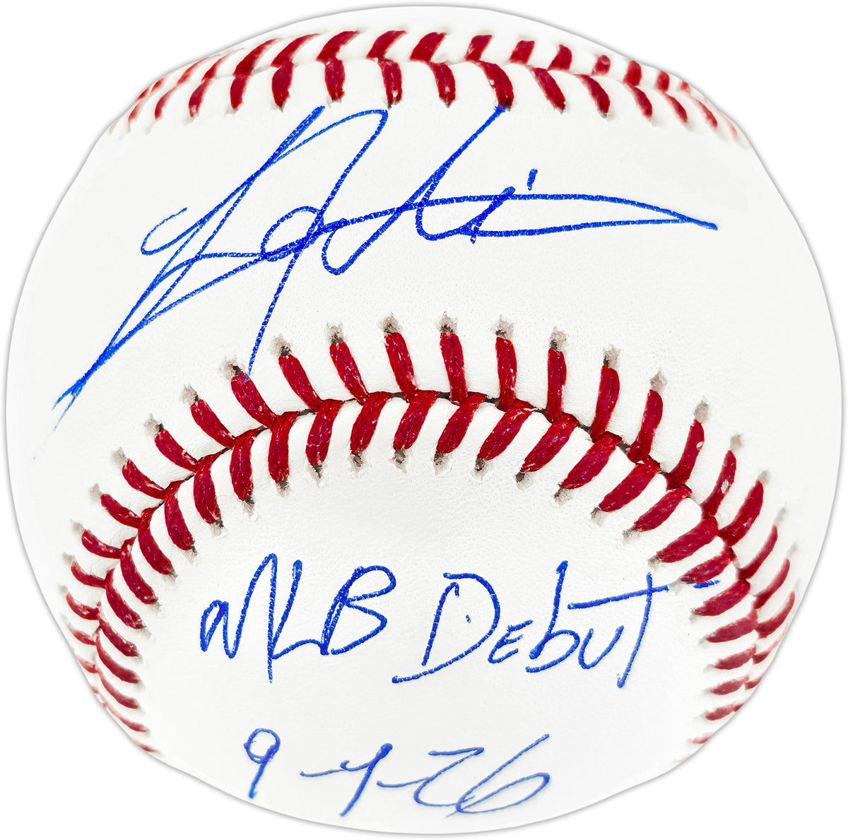 Lazaro Montes Autographed Official MLB Baseball Seattle Mariners "MLB Debut 9-1-26" MCS Holo Stock #268011