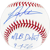 Lazaro Montes Autographed Official MLB Baseball Seattle Mariners "MLB Debut 9-1-26" MCS Holo Stock #268011