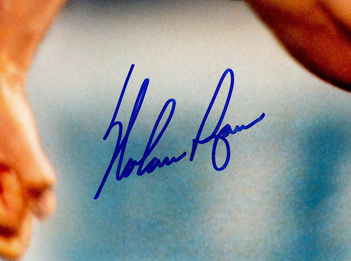 Nolan Ryan Autographed 16x20 Photo Texas Rangers Fight vs. Robin Ventura PSA/DNA ITP Stock #268051