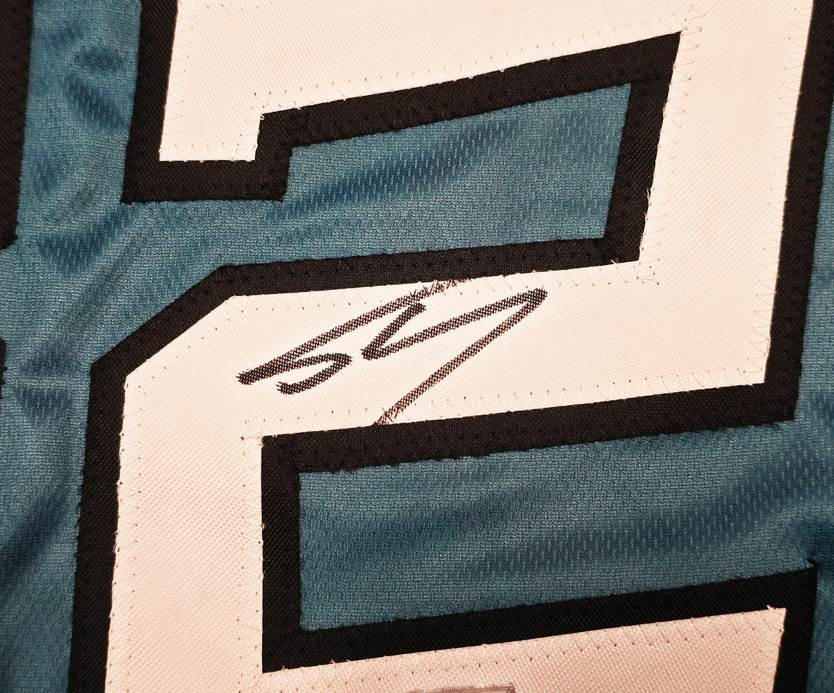 1996 All Star Shaquille O'Neal Autographed Teal Jersey Beckett BAS Witness Stock #267982