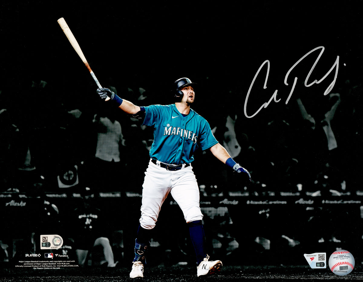 Cal Raleigh Autographed 11x14 Photo Seattle Mariners Playoff Drought Ending Walk-Off Home Run Fanatics & MLB Holo Stock #267925