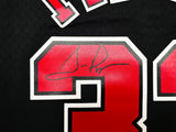 Chicago Bulls Scottie Pippen Autographed Black Authentic Mitchell & Ness 1997-98 HWC Swingman Jersey Size XL Beckett BAS Witness Stock #268039