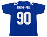 New York Giants Jason Pierre-Paul Autographed Blue Jersey JSA Witness Stock #268044