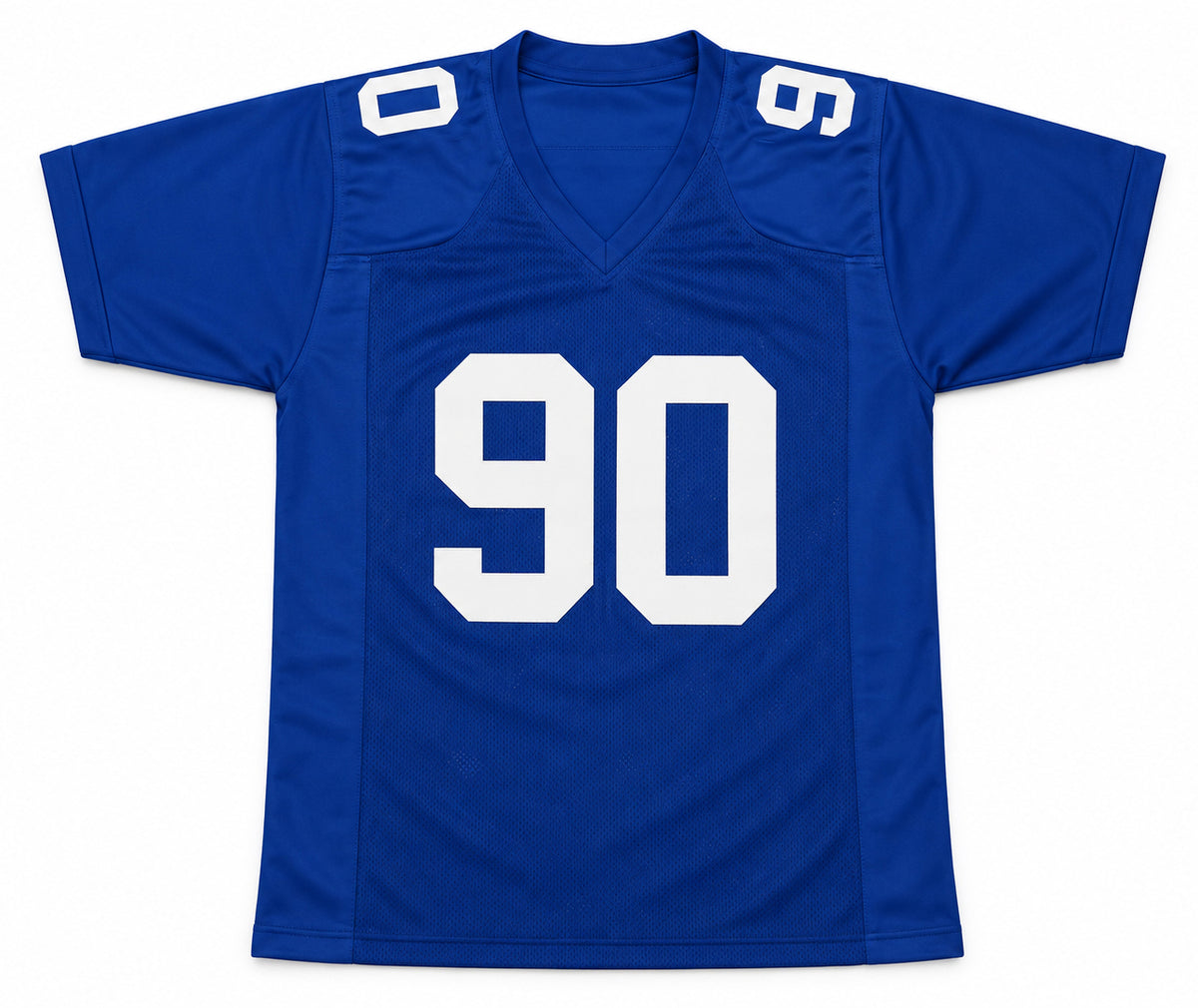 New York Giants Jason Pierre-Paul Autographed Blue Jersey JSA Witness Stock #268044