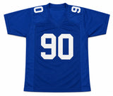New York Giants Jason Pierre-Paul Autographed Blue Jersey JSA Witness Stock #268044