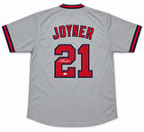 Anaheim Angels Wally Joyner Autographed Grey Jersey JSA Witness Stock #268050