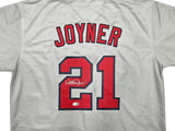Anaheim Angels Wally Joyner Autographed Grey Jersey JSA Witness Stock #268050