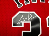 Chicago Bulls Scottie Pippen Autographed Red Authentic Mitchell & Ness 1997-98 HWC Swingman Jersey Size XL Beckett BAS Witness Stock #268037
