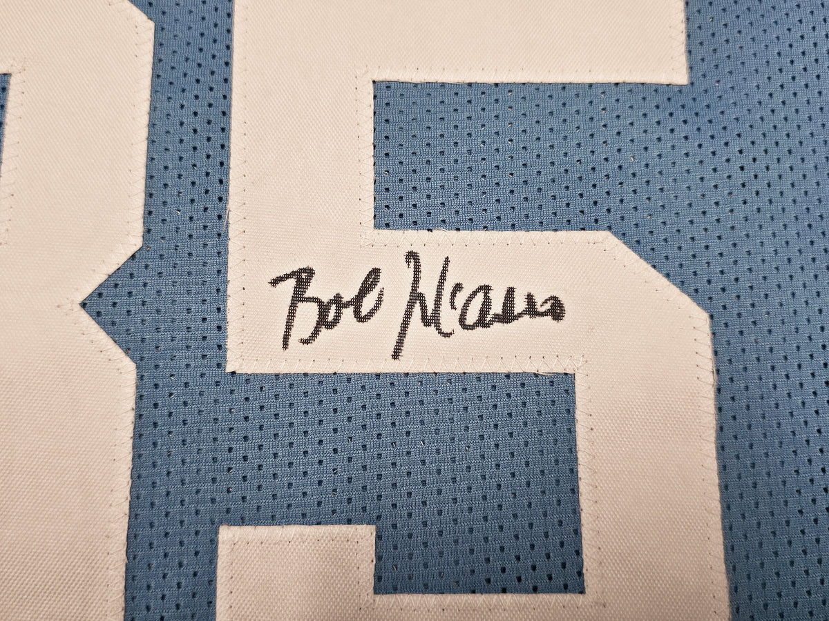 North Carolina Tar Heels Bob McAdoo Autographed Blue Jersey JSA Witness Stock #268046