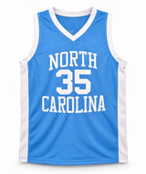 North Carolina Tar Heels Bob McAdoo Autographed Blue Jersey JSA Witness Stock #268046