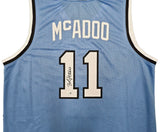 Buffalo Braves Bob McAdoo Autographed Blue Jersey JSA Witness Stock #268047