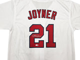 Anaheim Angels Wally Joyner Autographed White Jersey JSA Witness Stock #268049