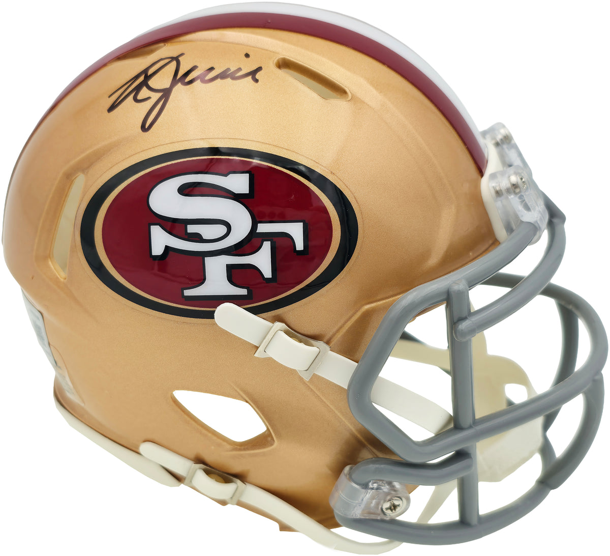 Kyle Juszczyk Autographed San Francisco 49ers Gold Speed Mini Helmet Beckett BAS Witness Stock #268108