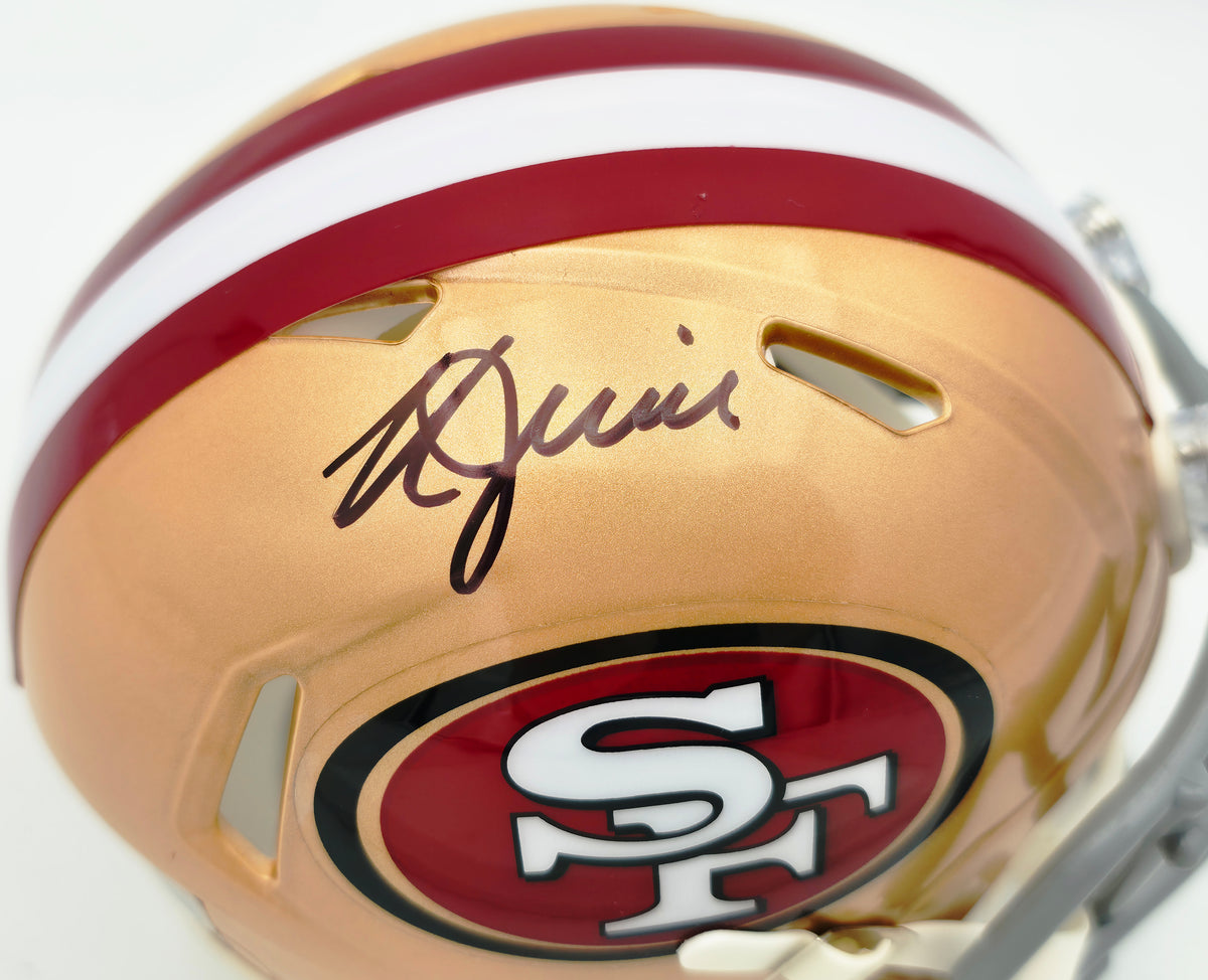 Kyle Juszczyk Autographed San Francisco 49ers Gold Speed Mini Helmet Beckett BAS Witness Stock #268108