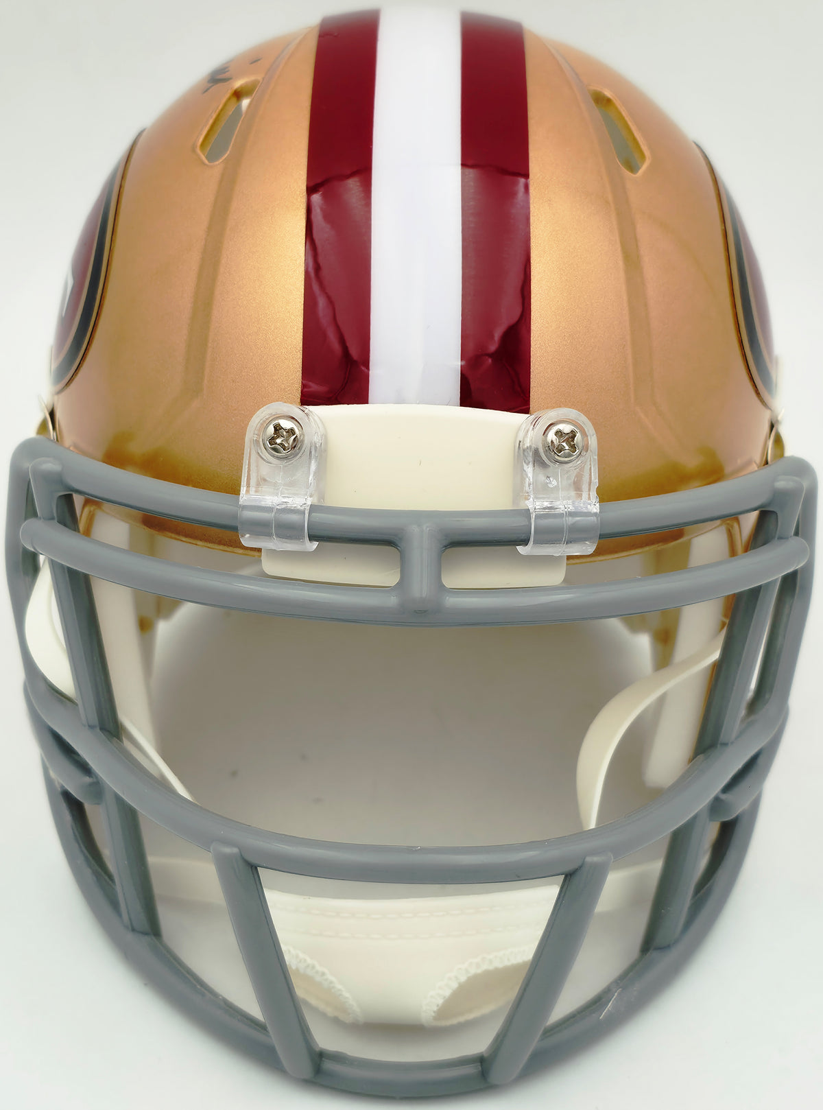 Kyle Juszczyk Autographed San Francisco 49ers Gold Speed Mini Helmet Beckett BAS Witness Stock #268108