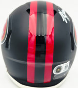 Kyle Juszczyk Autographed San Francisco 49ers Black Rivalries Speed Mini Helmet Beckett BAS Witness Stock #268109