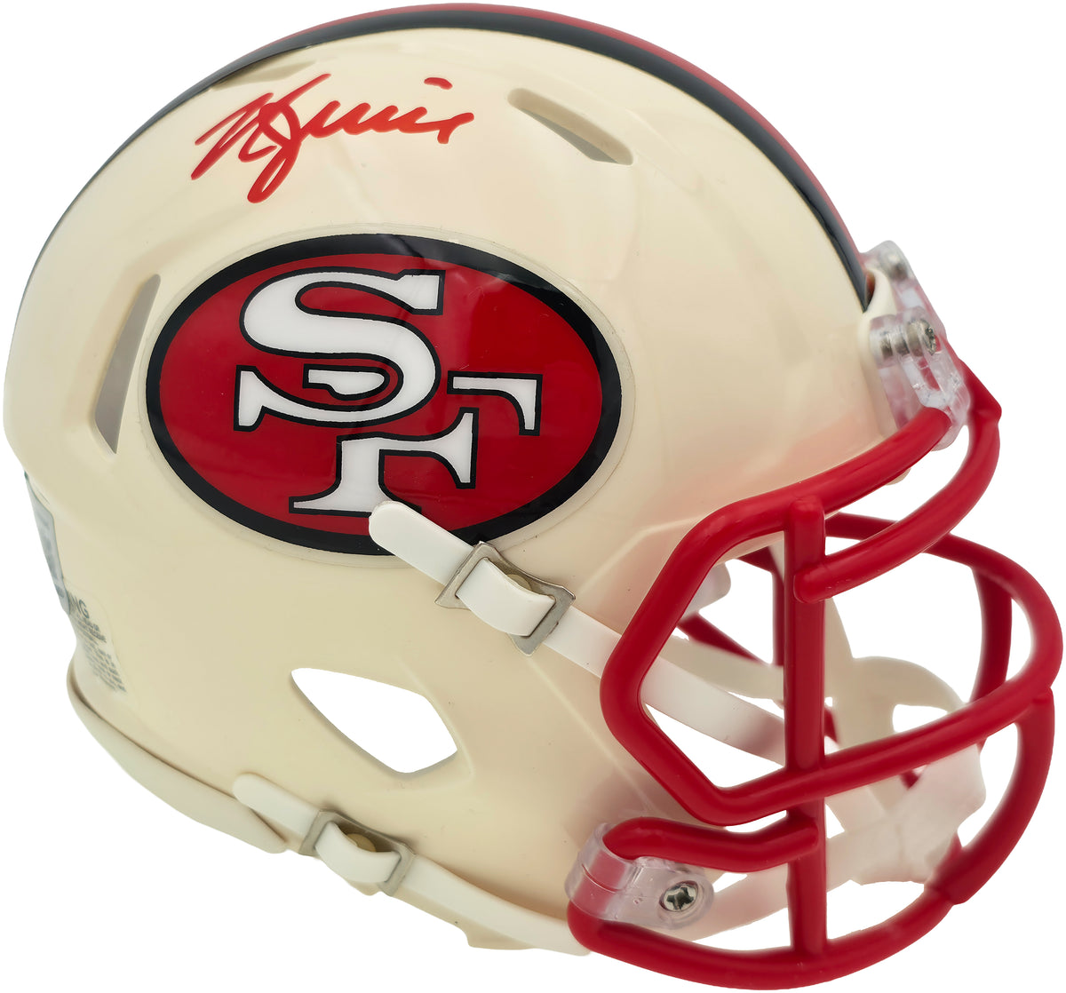 Kyle Juszczyk Autographed San Francisco 49ers Cream Retro Speed Mini Helmet Beckett BAS Witness Stock #268110