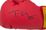 Tyson Fury Autographed Red Everlast Boxing Glove LH JSA Witness Stock #268096