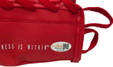 Tyson Fury Autographed Red Everlast Boxing Glove RH JSA Witness Stock #268097