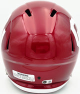 Brian Bosworth Autographed Oklahoma Sooners Crimson Full Size Speed Replica Helmet "85 National Champs!" Beckett BAS Witness Stock #268121