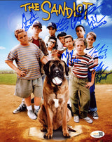 The Sandlot Cast Autographed 8x10 Photo With 7 Signatures Including Tom Guiry JSA Witness Stock #268116