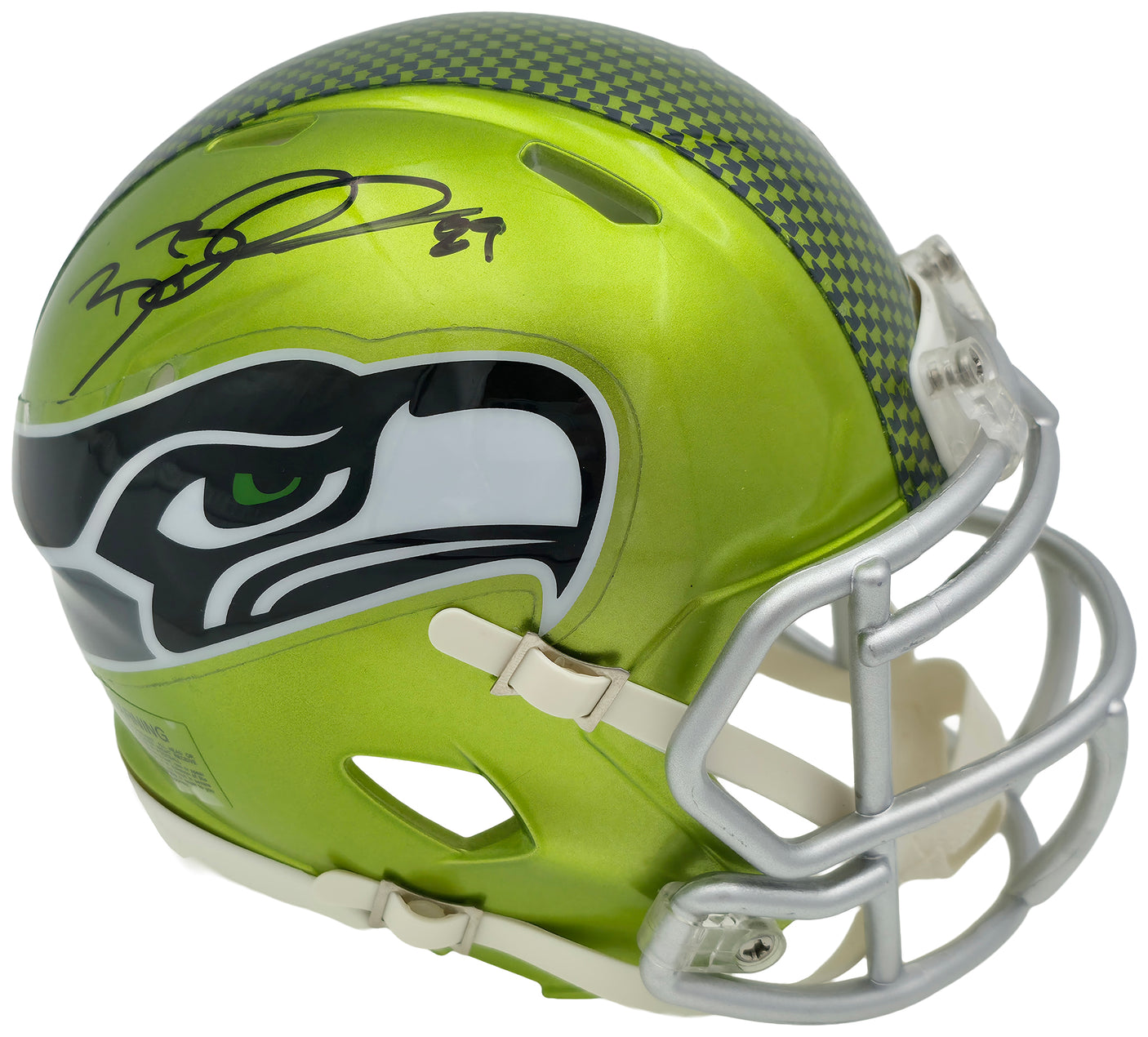 Brian Blades Autographed Seattle Seahawks Flash Green Speed Mini Helmet MCS Holo Stock #253614