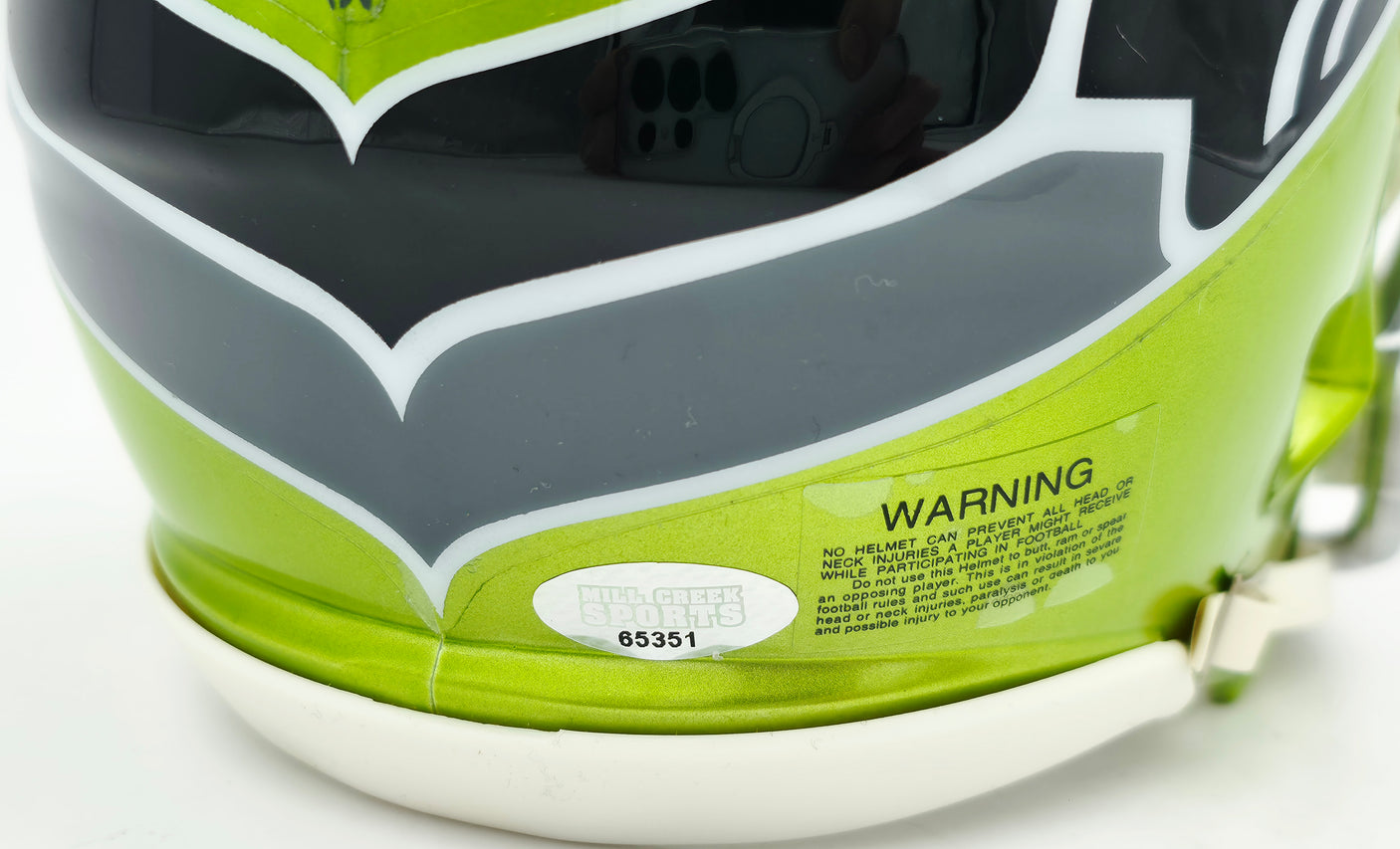 Brian Blades Autographed Seattle Seahawks Flash Green Speed Mini Helmet MCS Holo Stock #253614