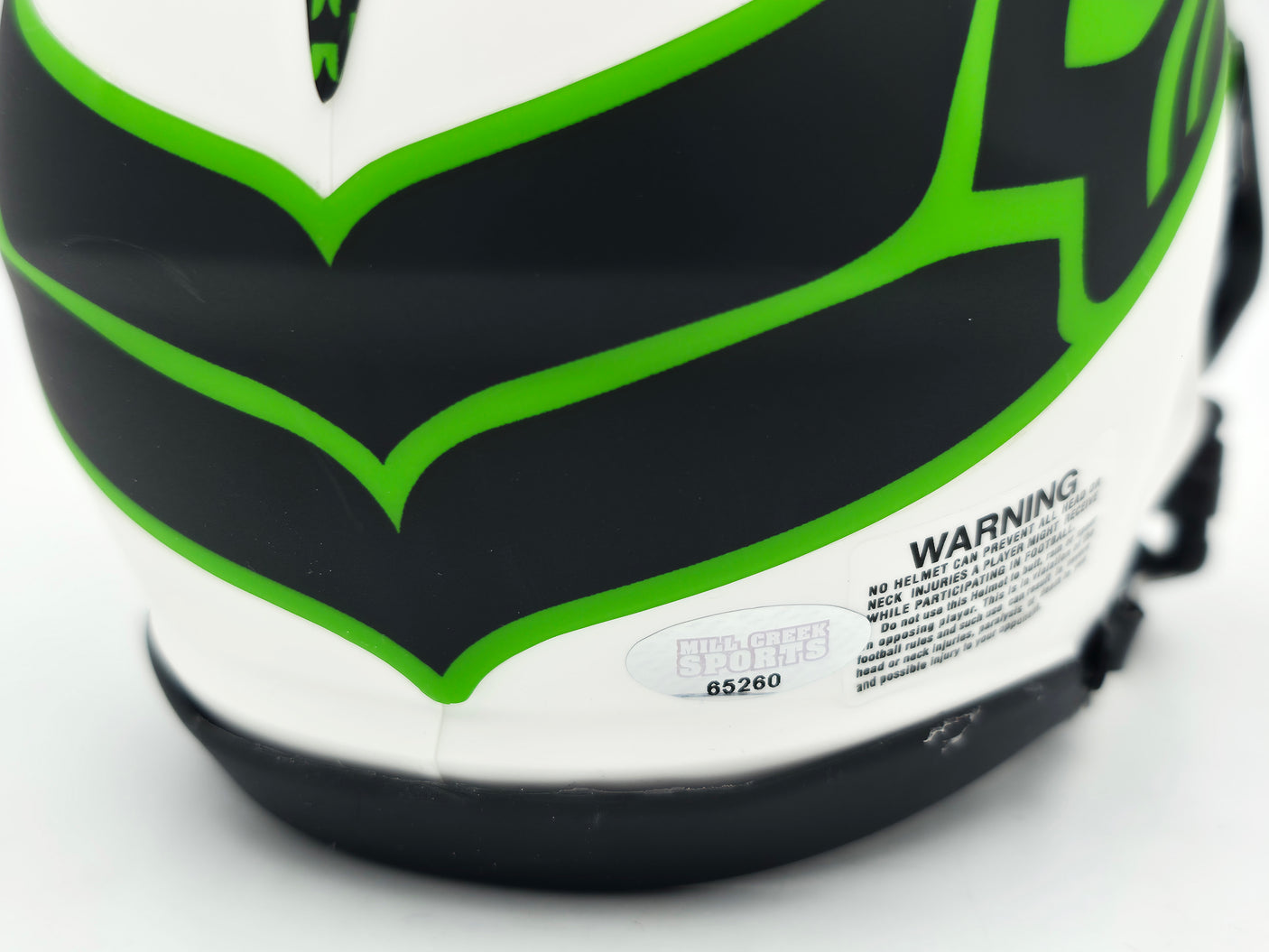 Brian Blades Autographed Seattle Seahawks Lunar Eclipse White Speed Mini Helmet MCS Holo Stock #253616