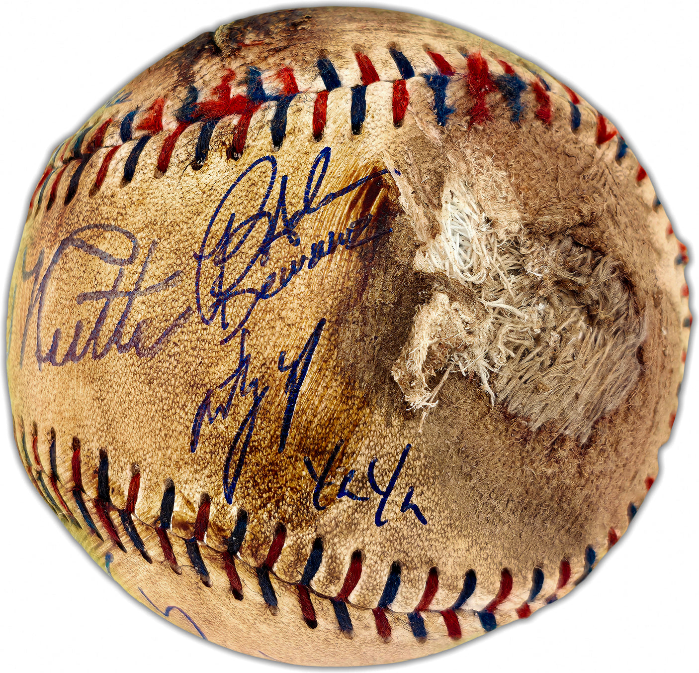 The Sandlot Cast Autographed Official Rawlings Licensed Replica Baseball With 7 Signatures Beckett BAS Witness Stock #253585