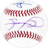 Sammy Sosa & Mark McGwire Autographed Official MLB Baseball Chicago Cubs, St. Louis Cardinals Beckett BAS Witness Stock #253599