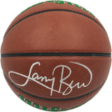 Larry Bird Autographed Composite Leather Boston Celtics Logo Basketball PSA/DNA ITP Stock #253570