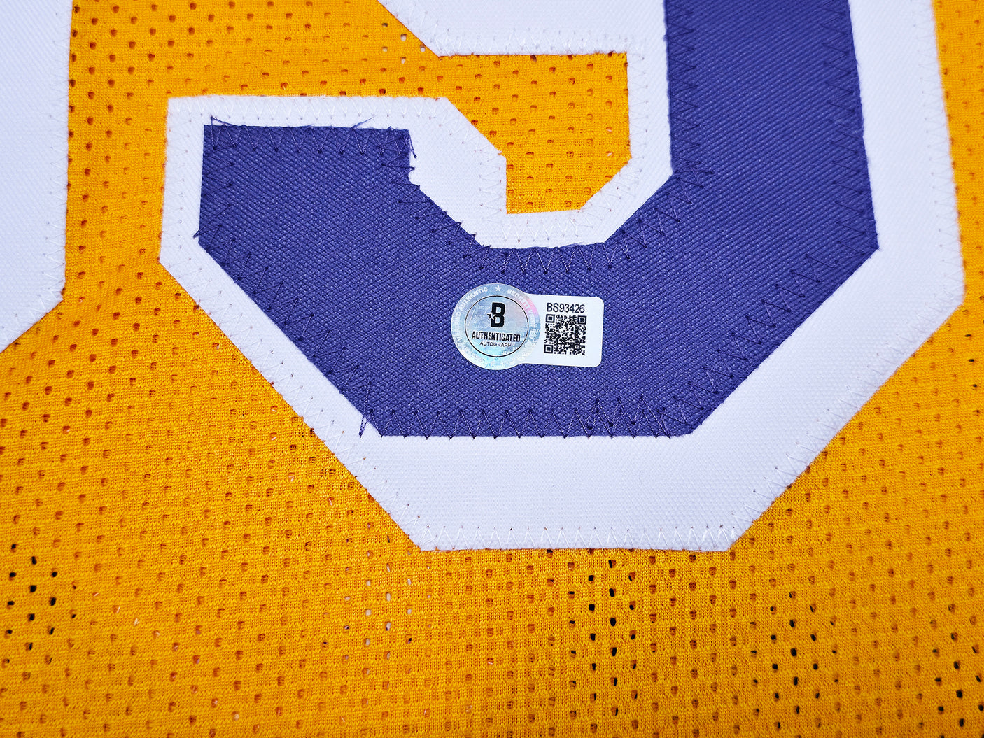 Fletch Chevy Chase Autographed Yellow Jersey Beckett BAS QR Stock #253591