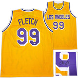 Fletch Chevy Chase Autographed Yellow Jersey Beckett BAS QR Stock #253590