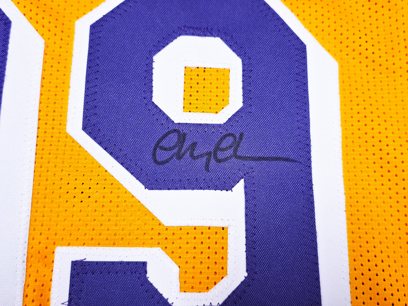 Fletch Chevy Chase Autographed Yellow Jersey Beckett BAS QR Stock #253590