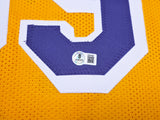 Fletch Chevy Chase Autographed Yellow Jersey Beckett BAS QR Stock #253590