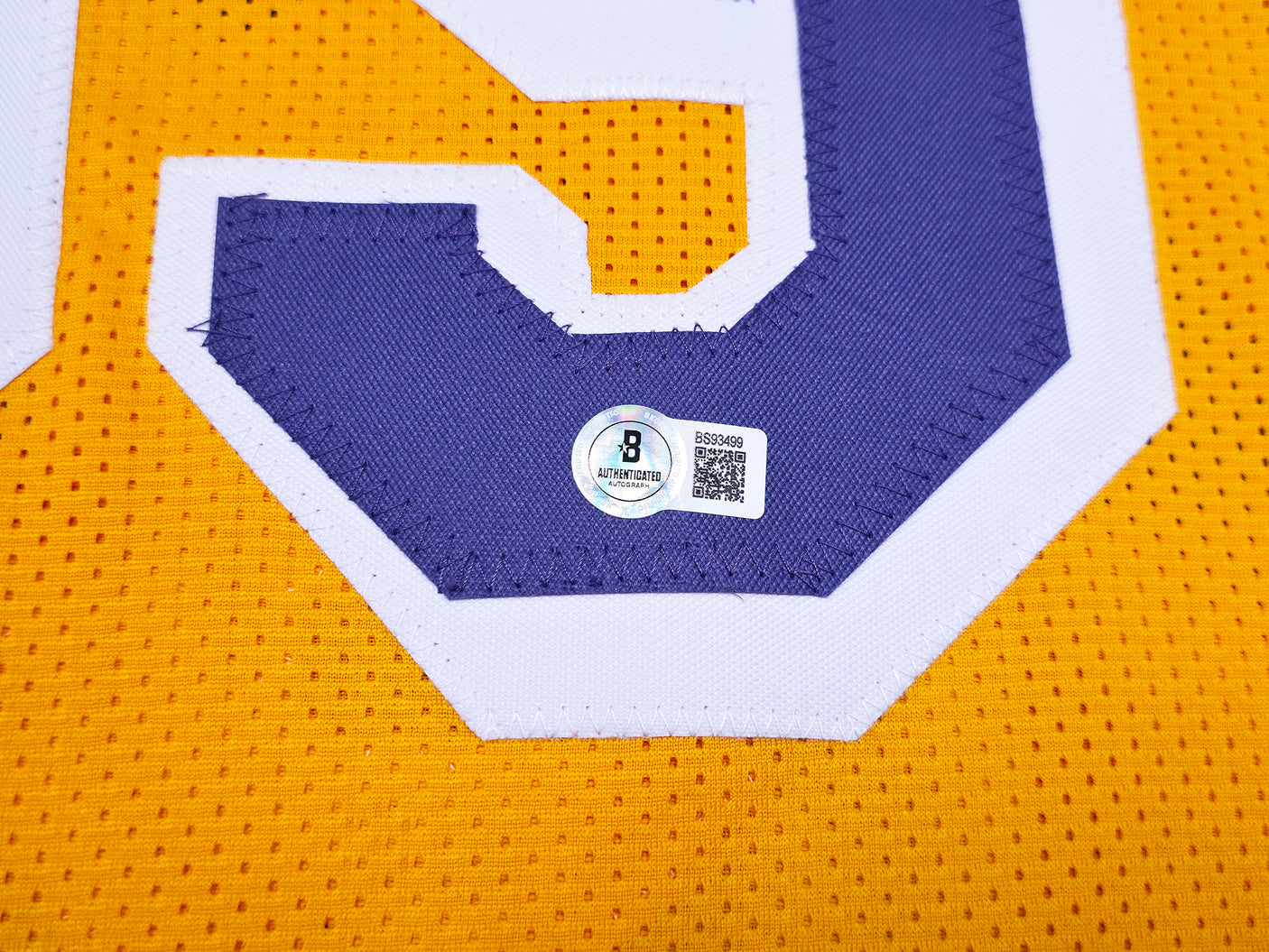 Fletch Chevy Chase Autographed Yellow Jersey Beckett BAS QR Stock #253590