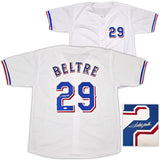 Texas Rangers Adrian Beltre Autographed White Jersey JSA Stock #253601
