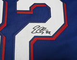 Texas Rangers Evan Carter Autographed Blue Jersey Beckett BAS Witness Stock #253595